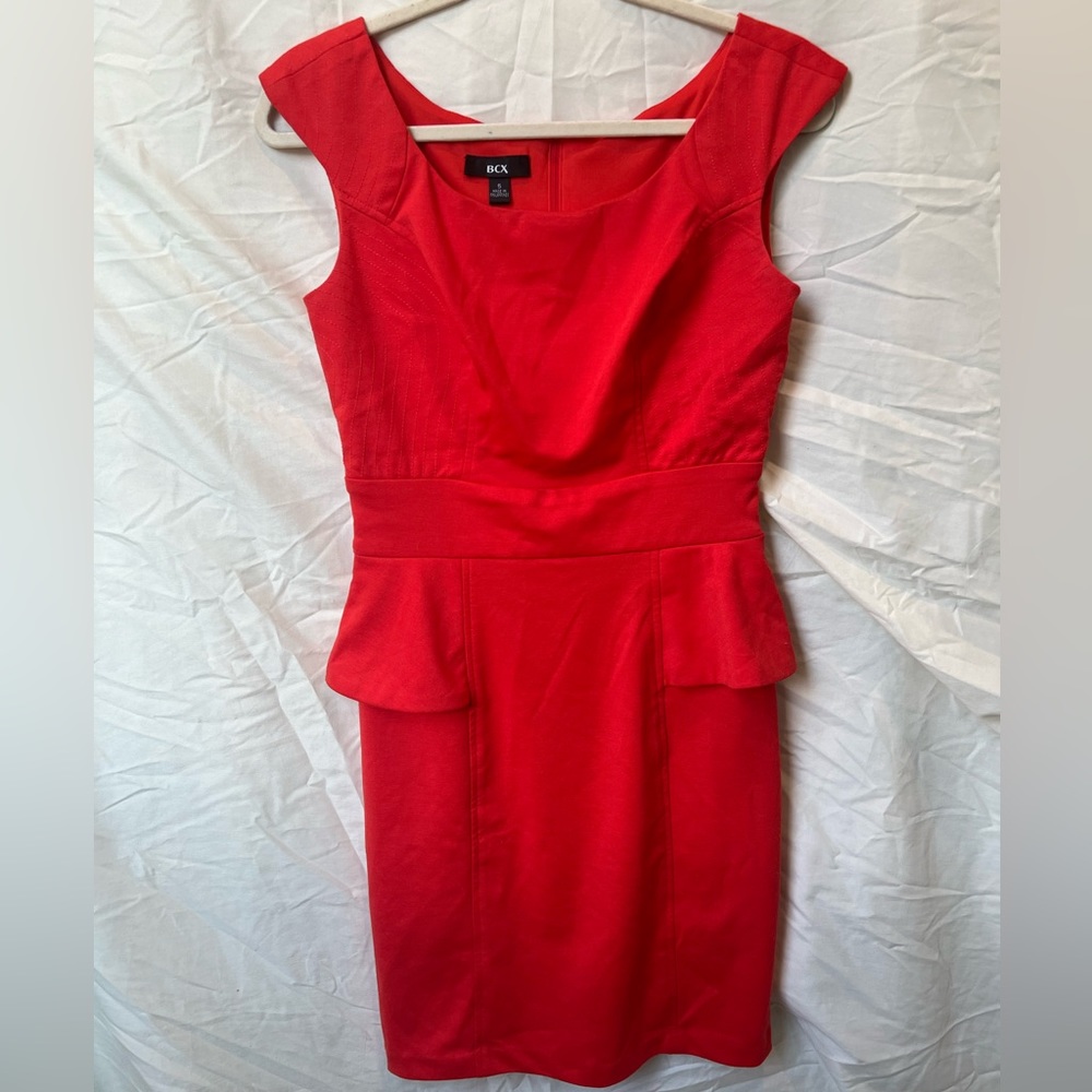 Red Peplum dress